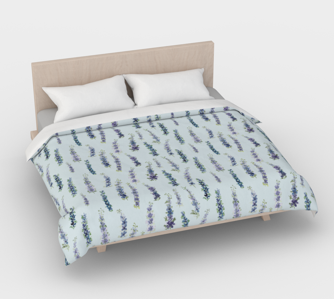 Duvet – Delphinium in Barely Blue