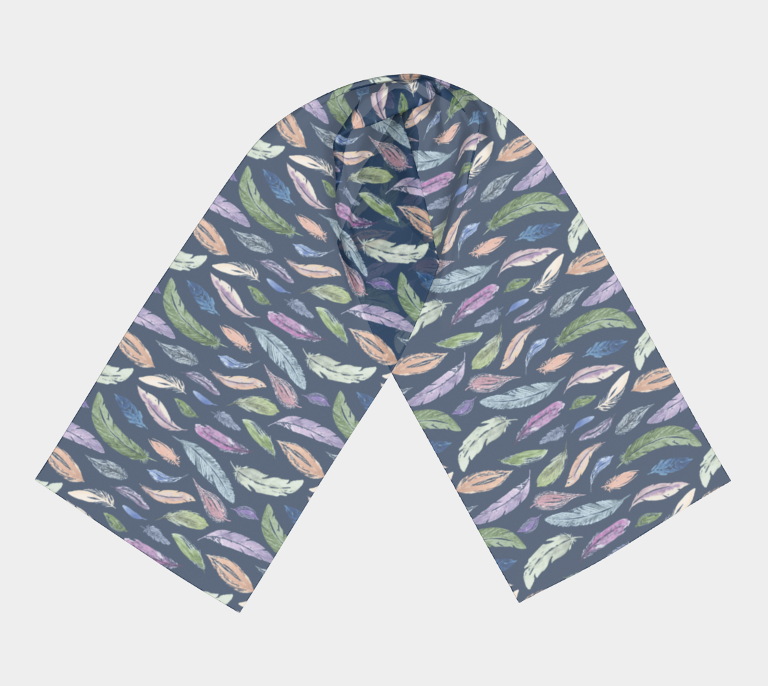 Scarf & Shawl in Featherlight Navy
