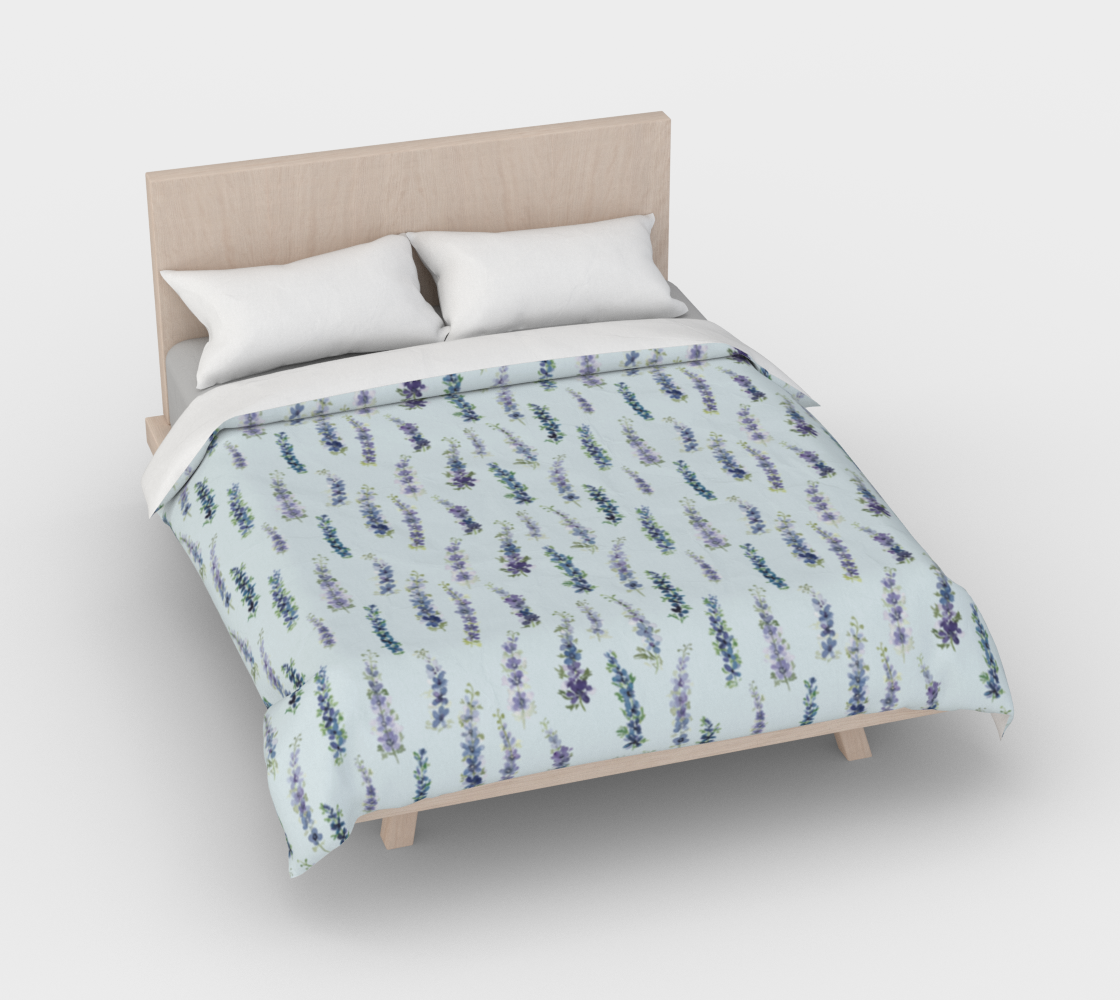 Duvet – Delphinium in Barely Blue