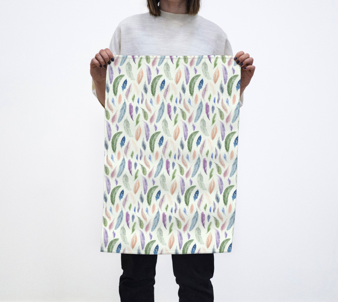 Tea Towel with Featherlight pattern