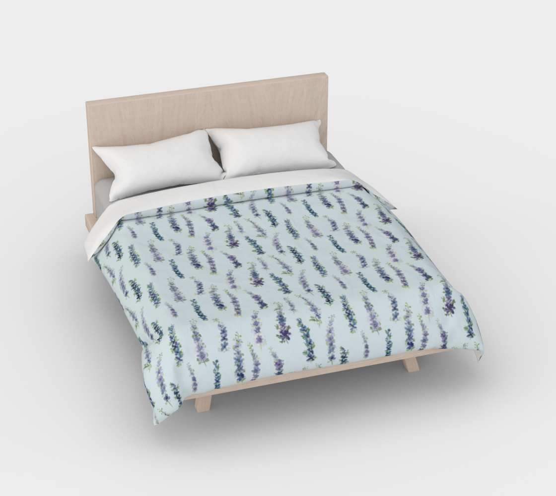Duvet – Delphinium in Barely Blue