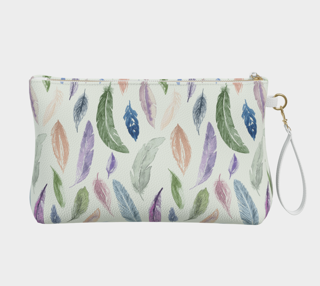 Clutch/Makeup bag with Featherlight pattern