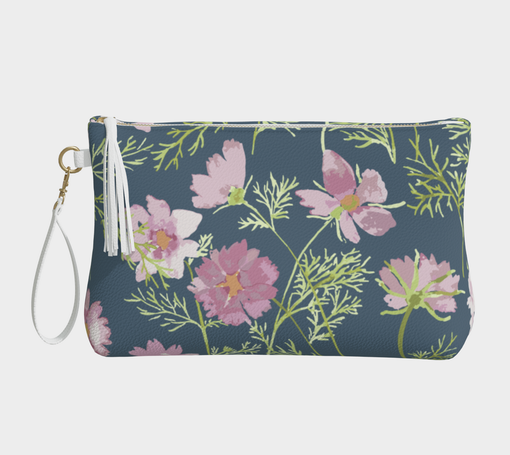 Vegan Leather Clutch & Makeup Bag – Airy Cosmos