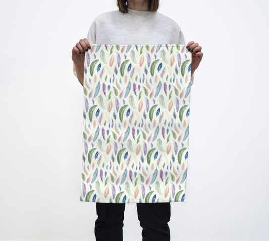 Tea Towel with Featherlight pattern