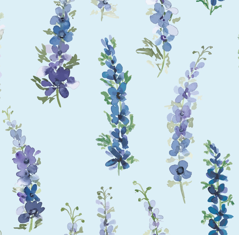 Vegan Leather Carryall Tote – Delphinium on Barely Blue