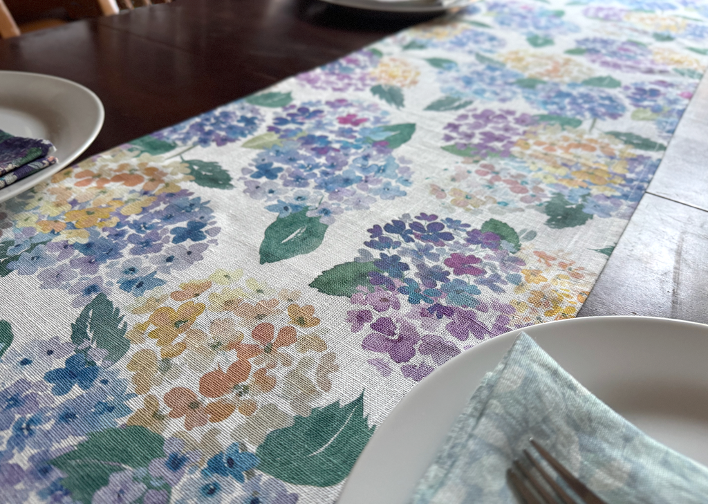 Endless Hydrangea Table Runner