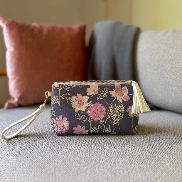 Vegan Leather Clutch & Makeup Bag – Airy Cosmos