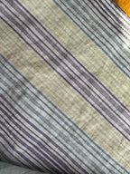 Hydrangea Stripes Linen Tea Towel